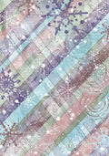 Peppermint Jingle Rice Paper Individual FOLDED Sheets, Christmas Art Journaling and Mixed Media Paper
