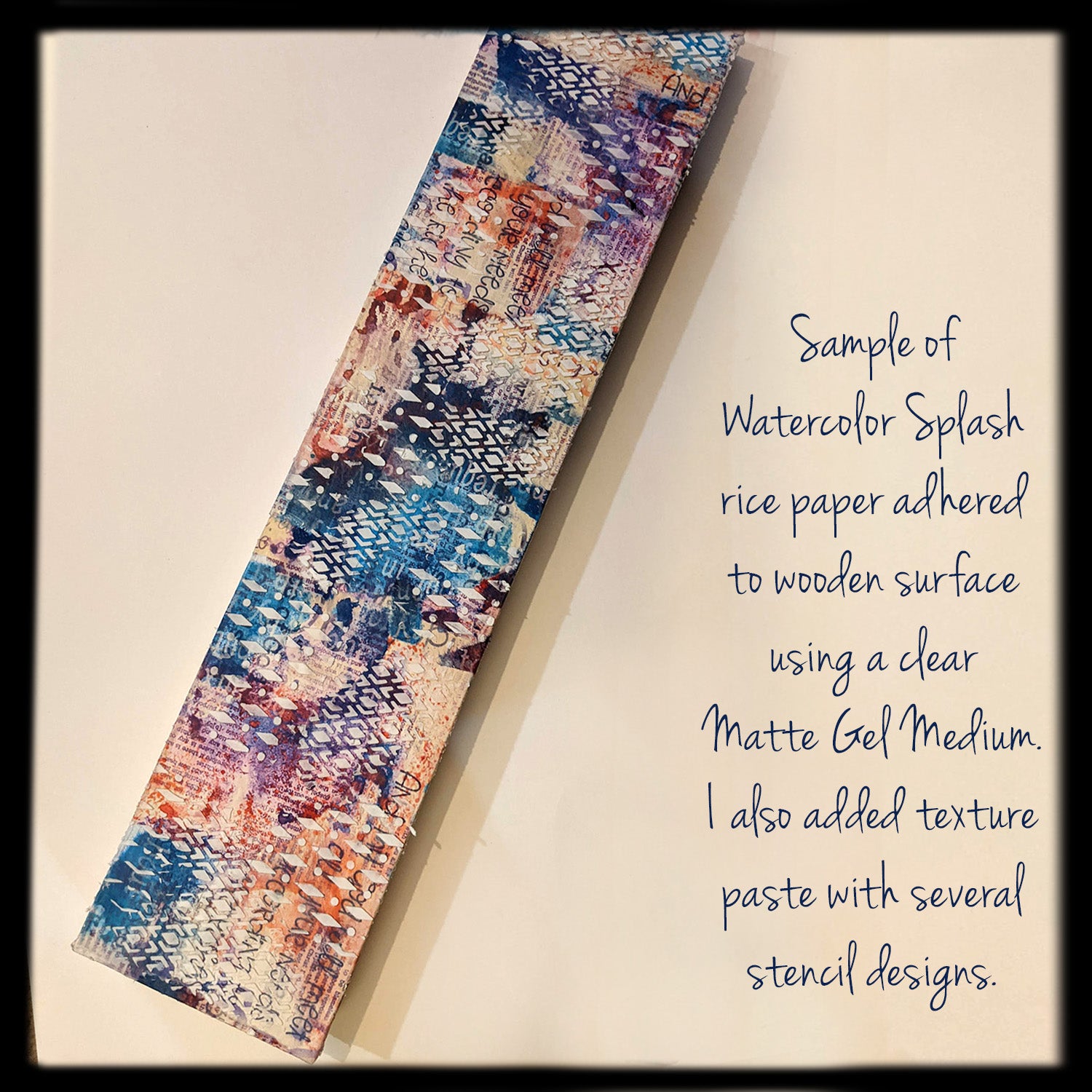 InkBlot Grunge3 Rice Paper: Distress Art Journaling, Scripture Background,, Card Making, Scrapbook Paper (13x9.5)