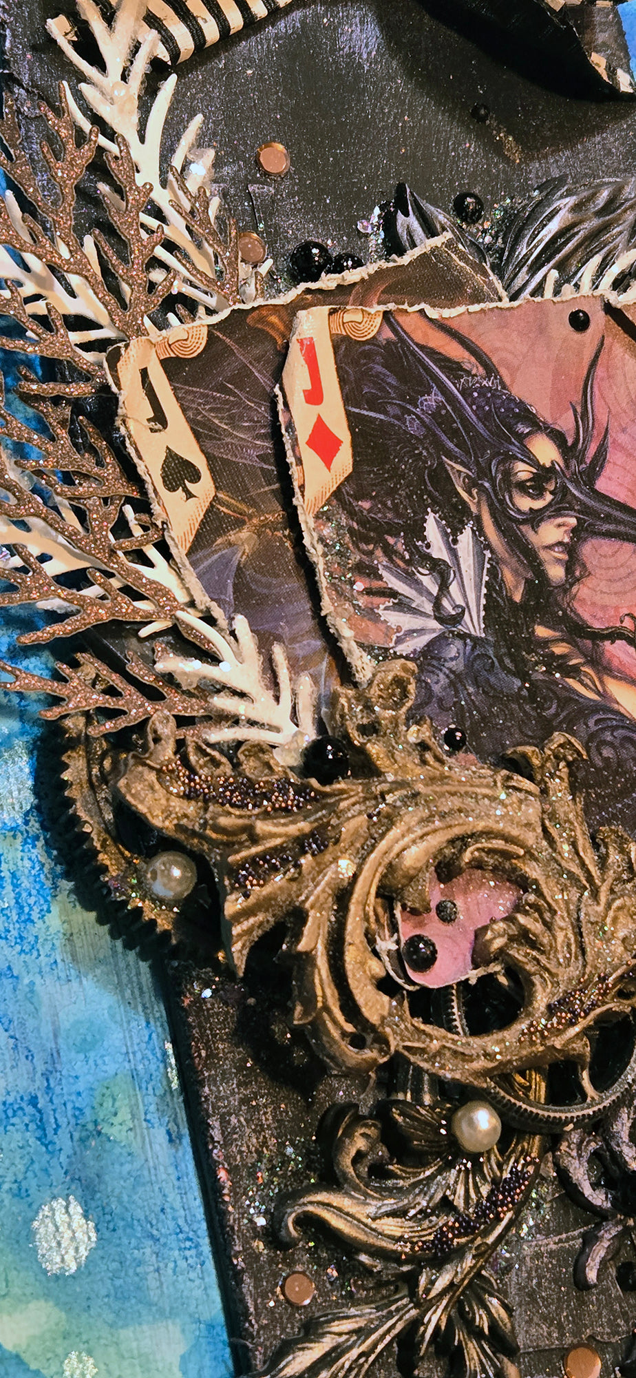 The Cimmerian Pair from the Sugar-Coated Holiday Suite Mini Mixed Media Art Piece
