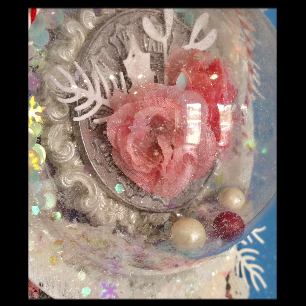 Winter Snow Globe from the Sugar-Coated Holiday Suite Mini Mixed Media Art Piece