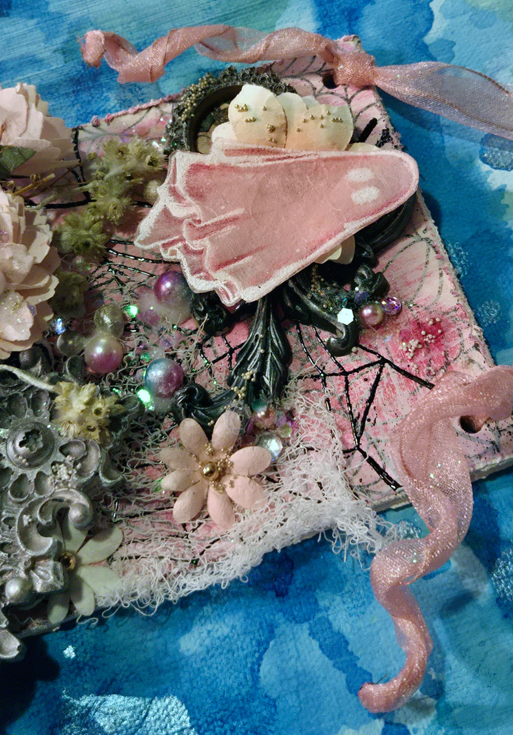 Beautifully Haunted from the Sugar-Coated Holiday Suite Mini Mixed Media Art Piece