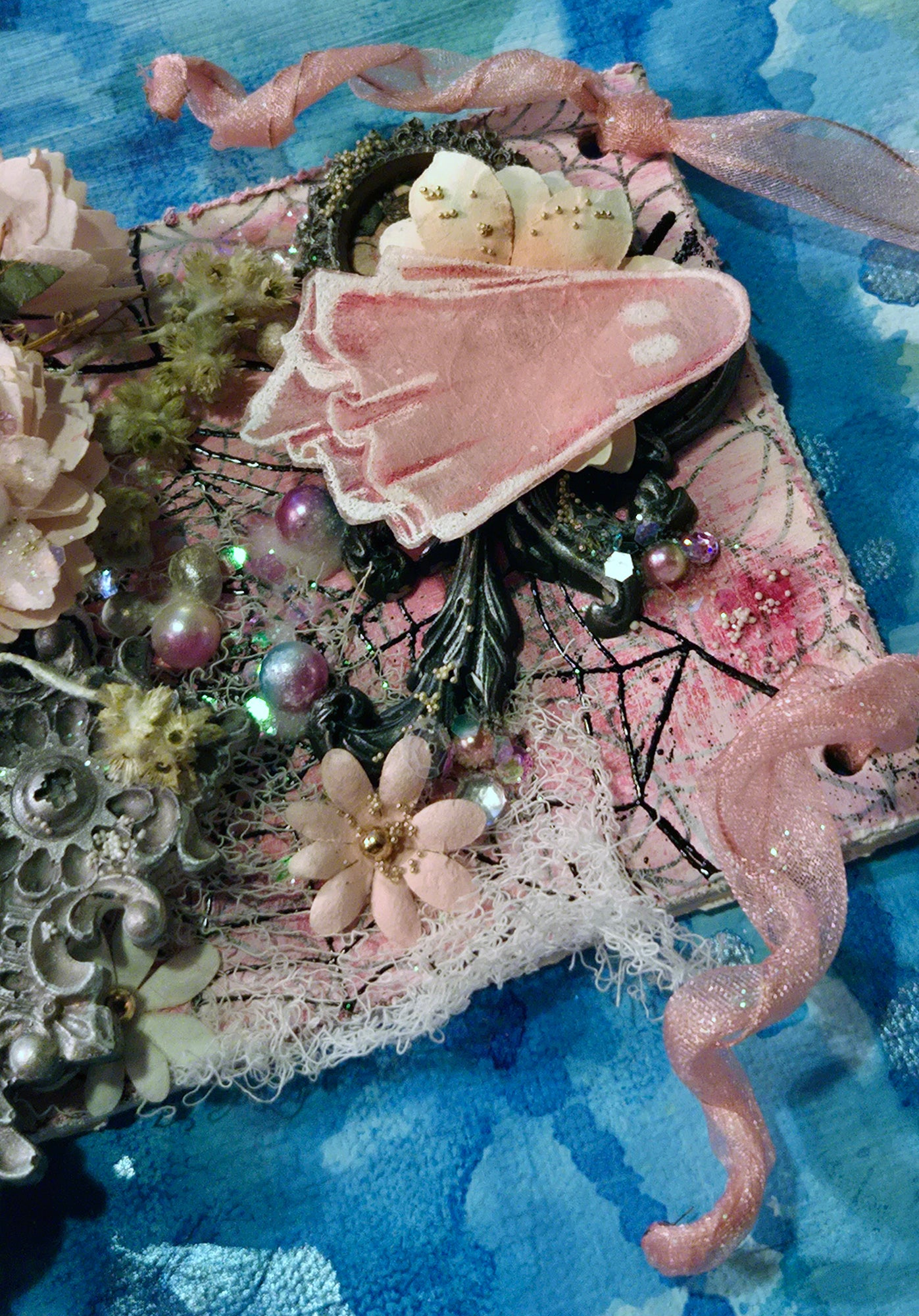 Beautifully Haunted from the Sugar-Coated Holiday Suite Mini Mixed Media Art Piece