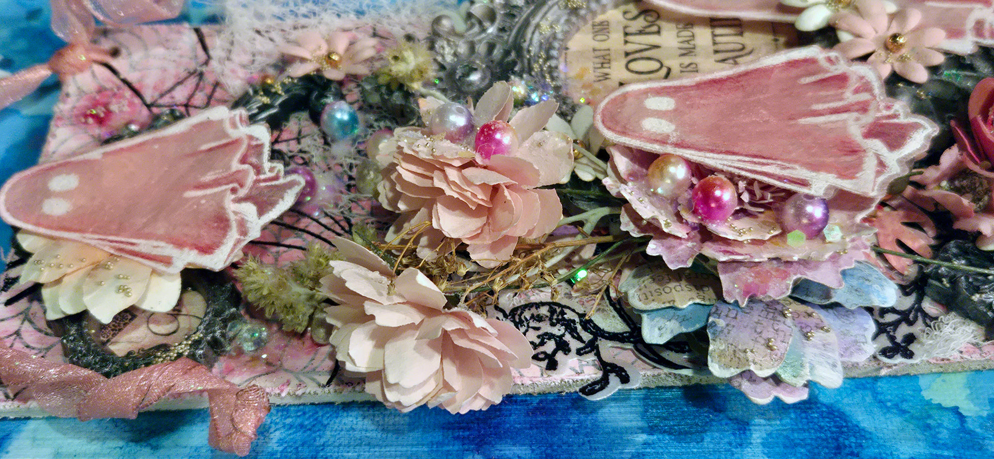 Beautifully Haunted from the Sugar-Coated Holiday Suite Mini Mixed Media Art Piece
