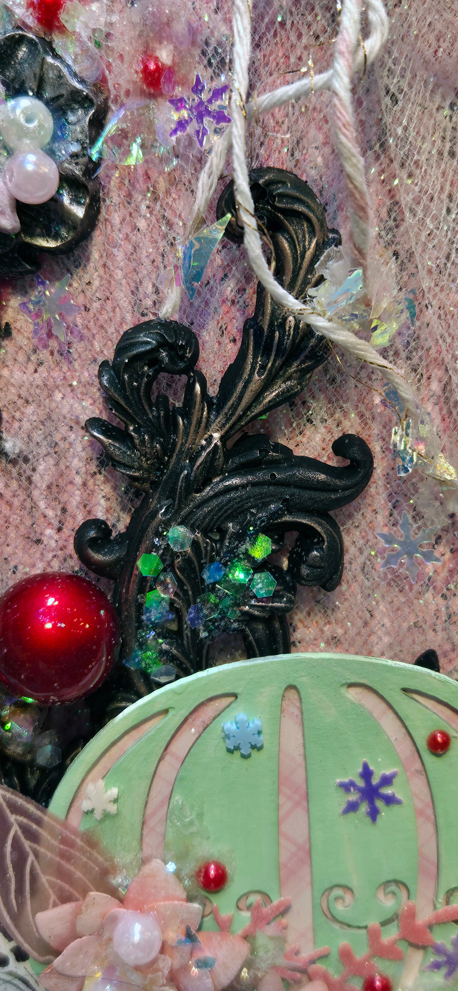 Sweet Balloon Rides from the Sugar-Coated Holiday Suite Mini Mixed Media Art Piece