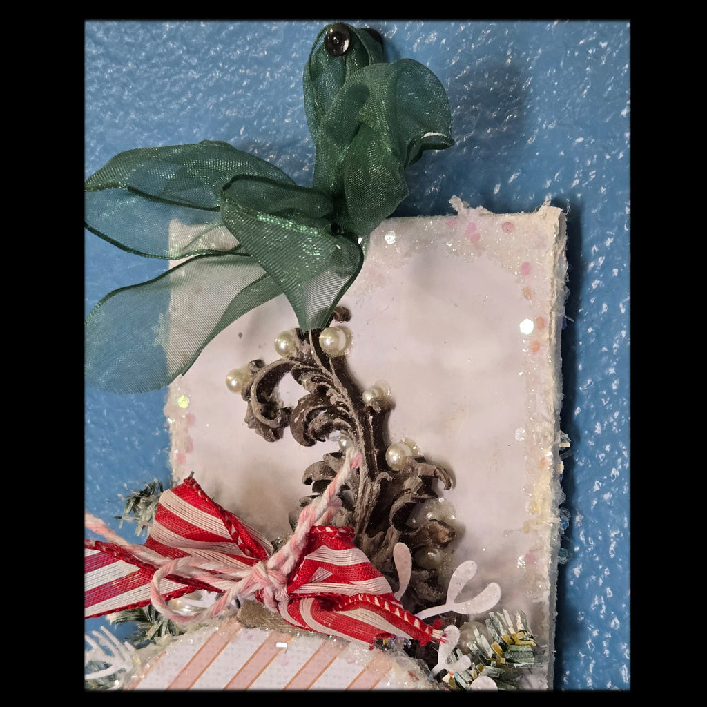 Mini Rose Bouquet from the Sugar-Coated Holiday Suite Mini Mixed Media Art Piece