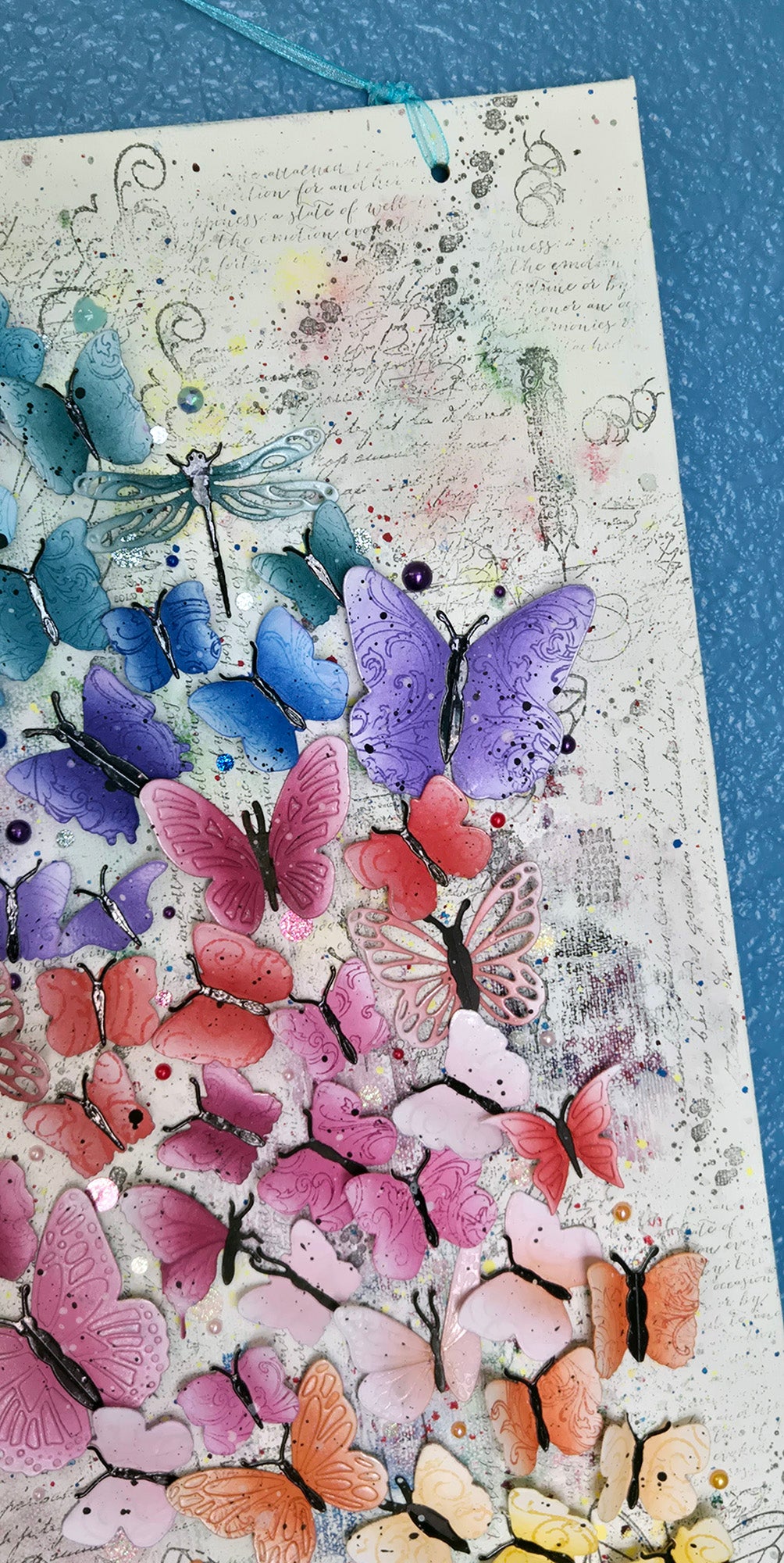 The Rainbow Kaleidoscope 12x16" Canvas Panel Mixed Media Wall Art