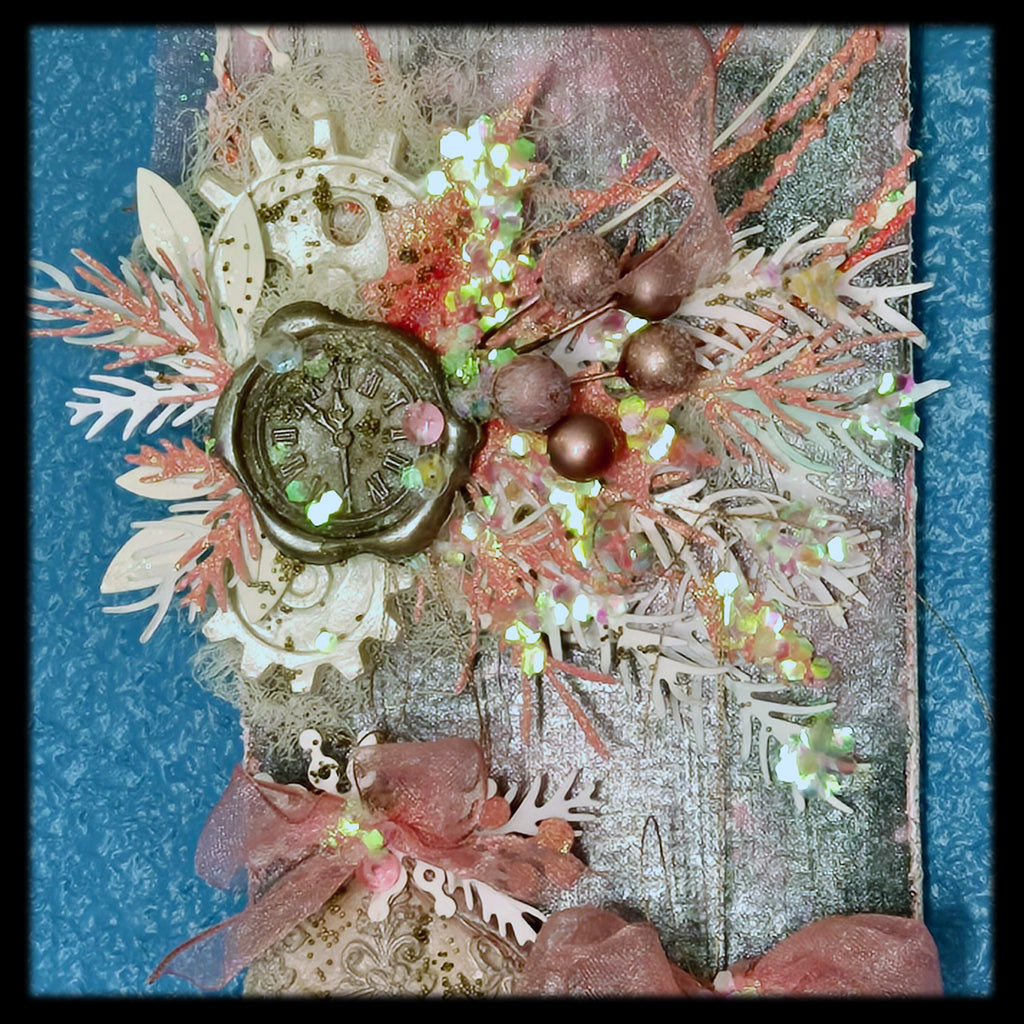 The Winter Seal from the Sugar-Coated Holiday Suite Mini Mixed Media Art Piece