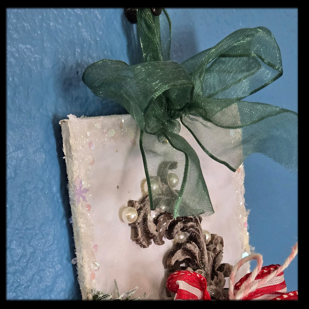 Mini Rose Bouquet from the Sugar-Coated Holiday Suite Mini Mixed Media Art Piece